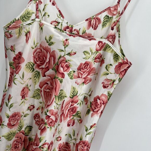 ALEXANDRA NICOLE Babydoll Nightie Medium Rose Spaghetti Strap Short Slip Chemise - Picture 6 of 7